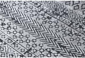 Koberec Strukturální SIERRA G6042 ploché tkaní světle šedá geomet velikost 120x170 cm | krásné koberce cz