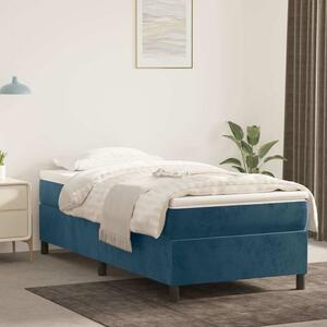 Rám postele s boxspringem tmavě modrý 90x190 cm samet 3121094
