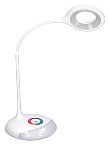 Solight LED stolní lampička nabíjecí, 5W, RGB podsvícení, stmívatelná, USB napájení WO44