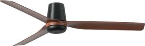 FARO 33831WT - Stropní ventilátor PUNT TUB M hnědá/černá pr. 132 cm WT + DO