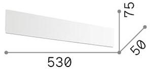 Ideal lux 342658 ZIG ZAG nástěnné svítidlo LED 23W 2300/2180lm 2700K bílá