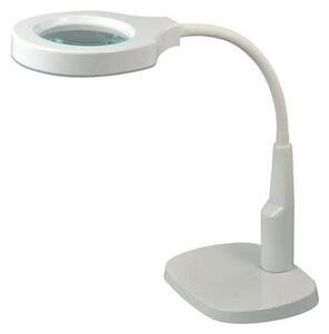 LED Stmívatelná stolní lampa s bifokální lupou LED/6W/230V bílá