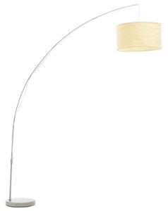Nastavitelná stojací lampa oblouk krémová 192 cm