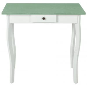 Konzolový stolek MDF bílý a šedavě zelený