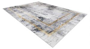 ANDRE mycí kobereček 1065 vzor rámu vintage protiskluz šedá / zlato velikost 160x220 cm | krásné koberce cz