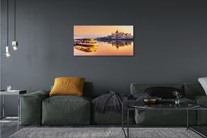 Obrazy na plátně West mořská loď 125x50 cm