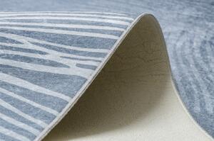 ANDRE mycí kobereček Peří 1148 vintage protiskluz modrý velikost 120x170 cm | krásné koberce cz