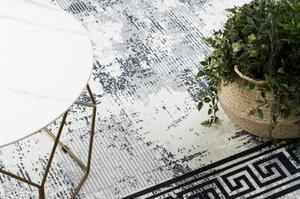 ANDRE mycí kobereček 1189 Mramor, řecký protiskluz černý / bílá velikost 120x170 cm | krásné koberce cz