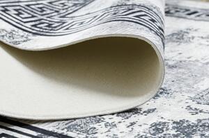 ANDRE mycí kobereček 1189 Mramor, řecký protiskluz černý / bílá velikost 120x170 cm | krásné koberce cz