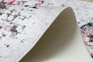 ANDRE mycí kobereček 1816D květiny vintage protiskluz bílá / červený velikost 160x220 cm | krásné koberce cz