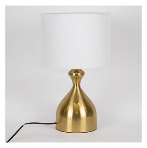 Stolní lampa 1xE27/40W/230V bílá/zlatá
