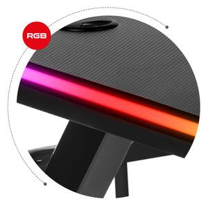 Herní stůl Hero - 5.0 černý RGB