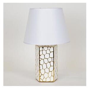 Stolní lampa 1xE14/40W/230V bílá/zlatá