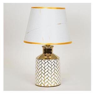 Stolní lampa 1xE14/40W/230V bílá/zlatá