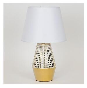Stolní lampa 1xE14/40W/230V bílá/zlatá