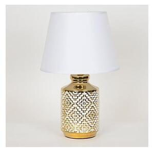 Stolní lampa 1xE14/40W/230V bílá/zlatá