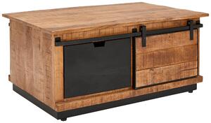 KONFERENČNÍ STOLEK, hnědá, černá, dřevo, kov, 100/66/45 cm Livetastic - Konferenční stolky, Online Only