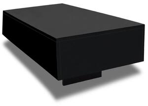 Konferenční stolek s vysokým leskem černý