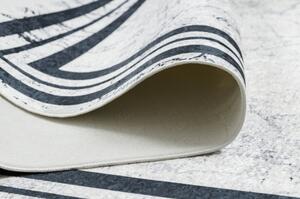ANDRE mycí kobereček 1023 vzor rámu mramor protiskluz černo bílý velikost 120x170 cm | krásné koberce cz