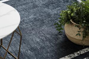 ANDRE mycí kobereček 1486 vzor rámu vintage protiskluz černo bílý velikost 120x170 cm | krásné koberce cz