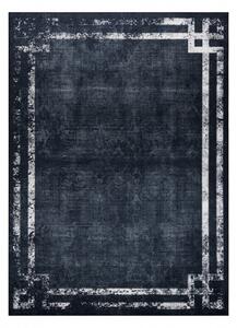 ANDRE mycí kobereček 1486 vzor rámu vintage protiskluz černo bílý velikost 120x170 cm | krásné koberce cz