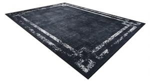 ANDRE mycí kobereček 1486 vzor rámu vintage protiskluz černo bílý velikost 160x220 cm | krásné koberce cz