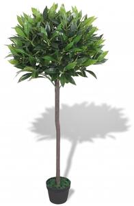 Umělá rostlina vavřín s květináčem 125 cm zelený