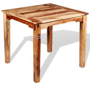 Jídelní stůl, masivní sheeshamové dřevo, 82x80x76 cm