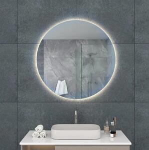 LED kulaté zrcadlo SARA Ø 60 cm – osvětlené, s ochranou proti zamlžení