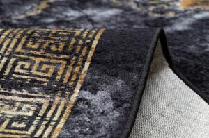 MIRO 51278.809 mycí kobereček Mramor, řecký protiskluz černý / zlatý velikost 140x190 cm | krásné koberce cz