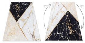 MIRO 52103.801 mycí kobereček Mramor, geometrická protiskluz zlatý velikost 120x170 cm | krásné koberce cz