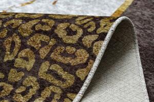 MIRO 51338.805 mycí kobereček Mramor, geometrická protiskluz hnědý velikost 160x220 cm | krásné koberce cz