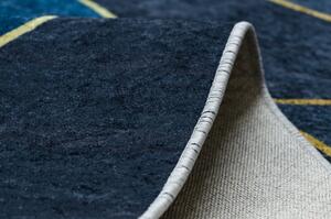 MIRO 52097.801 mycí kobereček Geometrická protiskluz modrý velikost 140x190 cm | krásné koberce cz