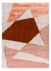 MIRO 52097.802 mycí kobereček Geometrická protiskluz růžový velikost 120x170 cm | krásné koberce cz
