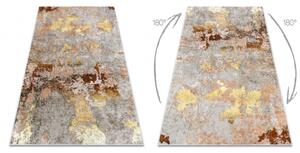 MIRO 51463.802 mycí kobereček Abstrakce protiskluz šedá / zlatý velikost 200x290 cm | krásné koberce cz