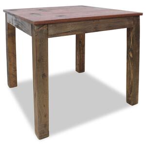 Jídelní stůl, masivní recyklované dřevo, 82x80x76 cm