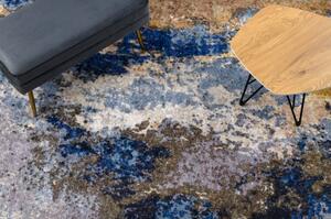 MIRO 51774.802 mycí kobereček Abstrakce protiskluz modrý / béžový velikost 160x220 cm | krásné koberce cz