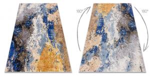 MIRO 51774.802 mycí kobereček Abstrakce protiskluz modrý / béžový velikost 120x170 cm | krásné koberce cz