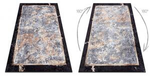 MIRO 51328.804 mycí kobereček Abstrakce protiskluz šedá / zlatý velikost 160x220 cm | krásné koberce cz