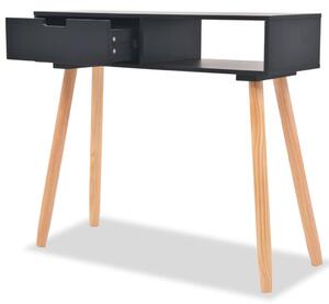 Konzolový stolek masivní borovice 80 x 30 x 72 cm černý