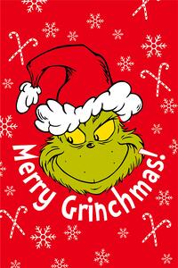 Jerry Fabrics Jerry Fabrics Mikroflanelová deka Grinch Merry Grinchmas 100x150