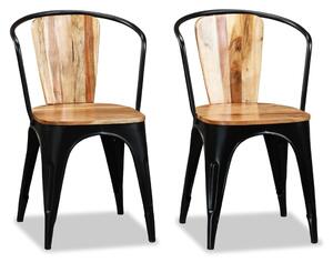 Jídelní židle z masivního akáciového dřeva 4 ks