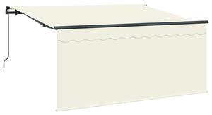 Stahovací markýza Krémová 300 x 200 cm Polyester a hliník