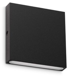 Ideal Lux Nástěnné venkovní LED svítidlo POST-IT, v 80 mm, 3 W, IP65 Barva: Černá, Teplota světla: 3000K