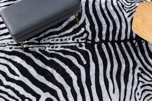 MIRO 51331.803 mycí kobereček Zebra protiskluz černý / bílá velikost 140x190 cm | krásné koberce cz