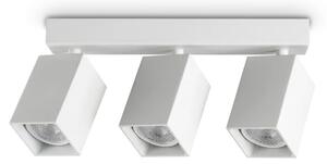Ideal Lux Stropní či nástěnné svítidlo DYNAMITE PL3 Square d.27,5 cm, 3xGU10, 84W Barva: Bílá