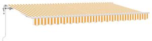 Stahovací markýza Žlutá 400 x 200 cm textil