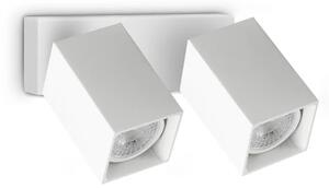 Ideal Lux Stropní či nástěnné svítidlo DYNAMITE AP2 Square d.16,5 cm, 2xGU10, 56W Barva: Bílá