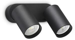 Ideal Lux Stropní či nástěnné svítidlo DYNAMITE AP2 Round d.16,5 cm, 2xGU10, 56W Barva: Černá