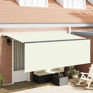 Stahovací markýza Krémová 350 x 200 cm Polyester a hliník 3329641